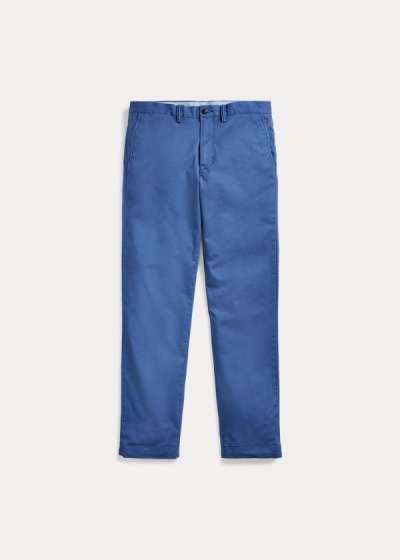 Pantalones Chinos Polo Ralph Lauren Hombre Azul Rey Azules - Stretch Straight Fit - XSITH7123